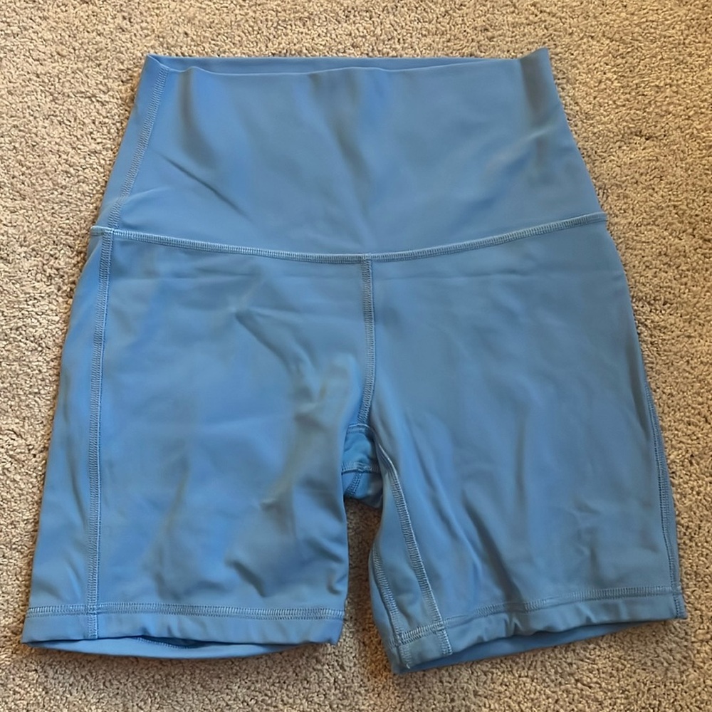 COPY - Blue Lululemon 6 inch align shorts